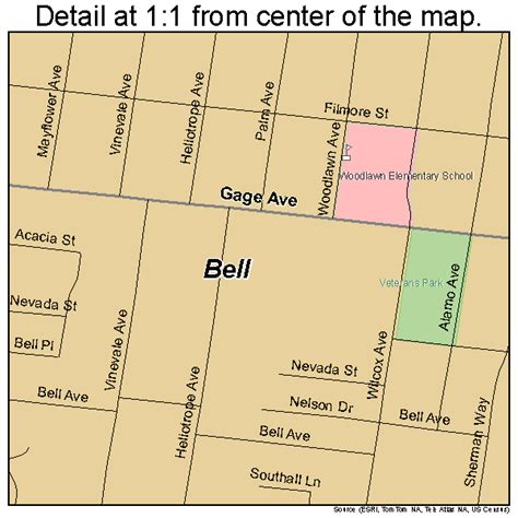 bellecalifornia|stree map of bell ca.